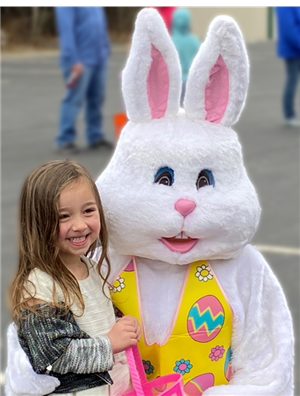 Friend with the Easter Bunny