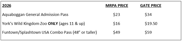 MRPA Tix Prices